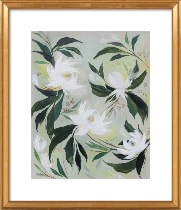 White Gardenia by Rachel Roe for Artfully Walls