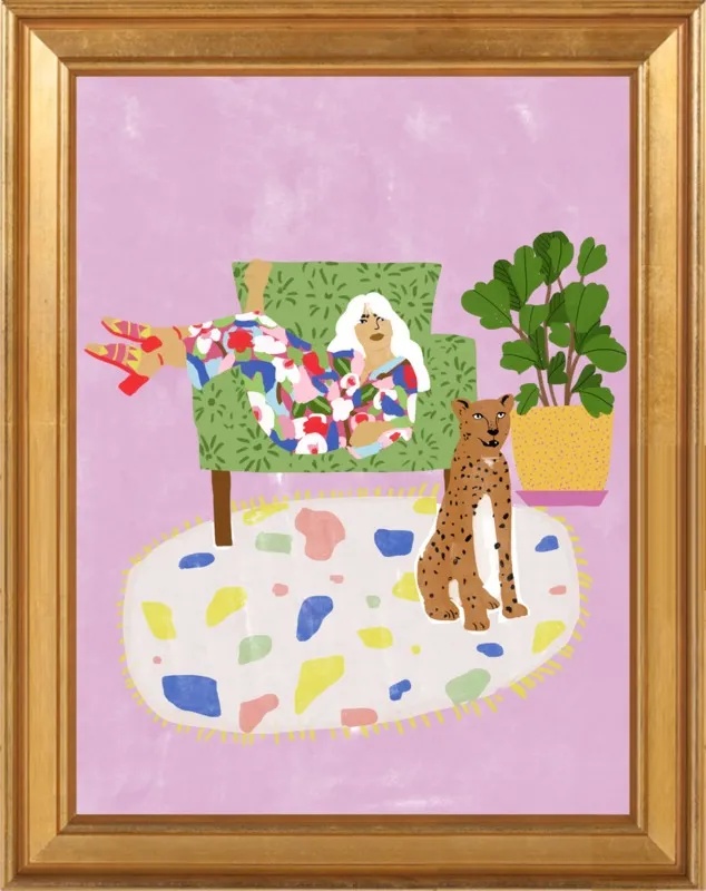 Lady and her tiger by Alja Horvat for Artfully Walls