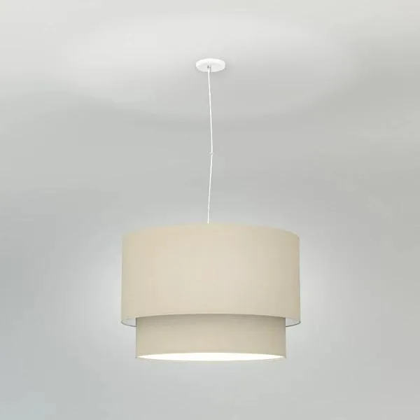 Philip Linen Drum Pendant