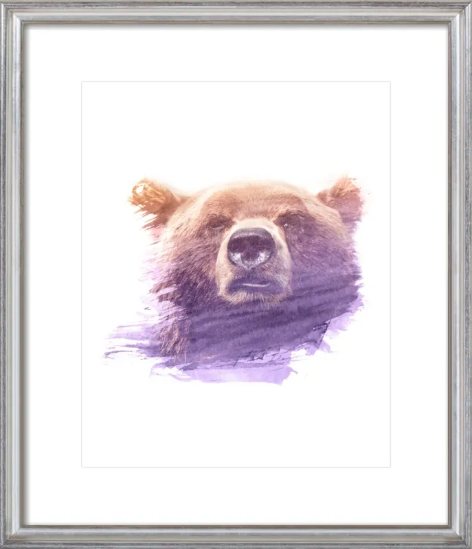 BEAR SUPERIMPOSED WATERCOLOR by Emiliano Deificus for Artfully Walls