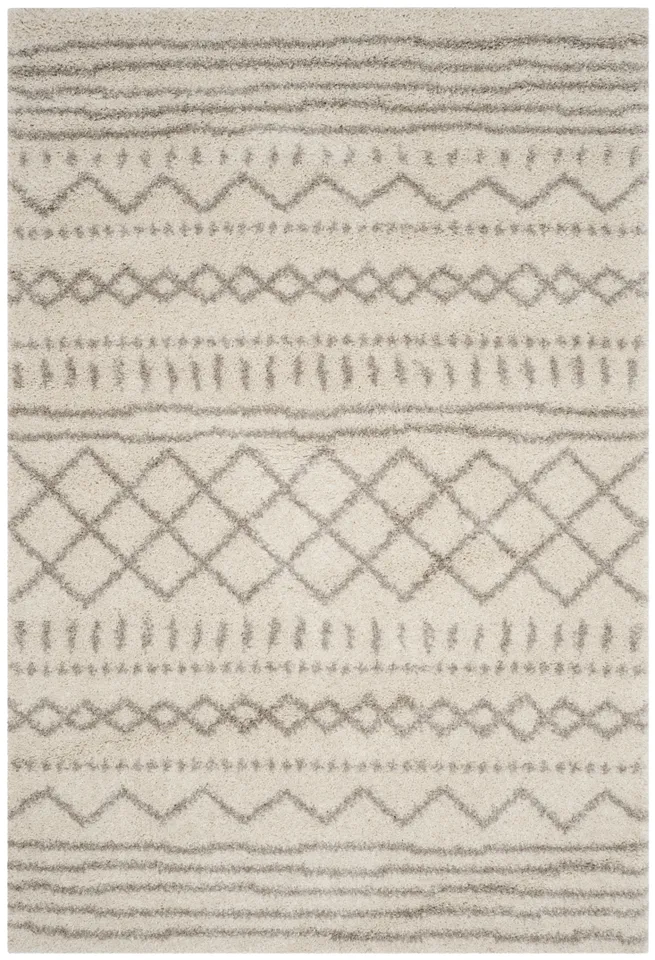 Arlo Home Woven Area Rug, ASG741A, Ivory/Beige,  8' X 10'