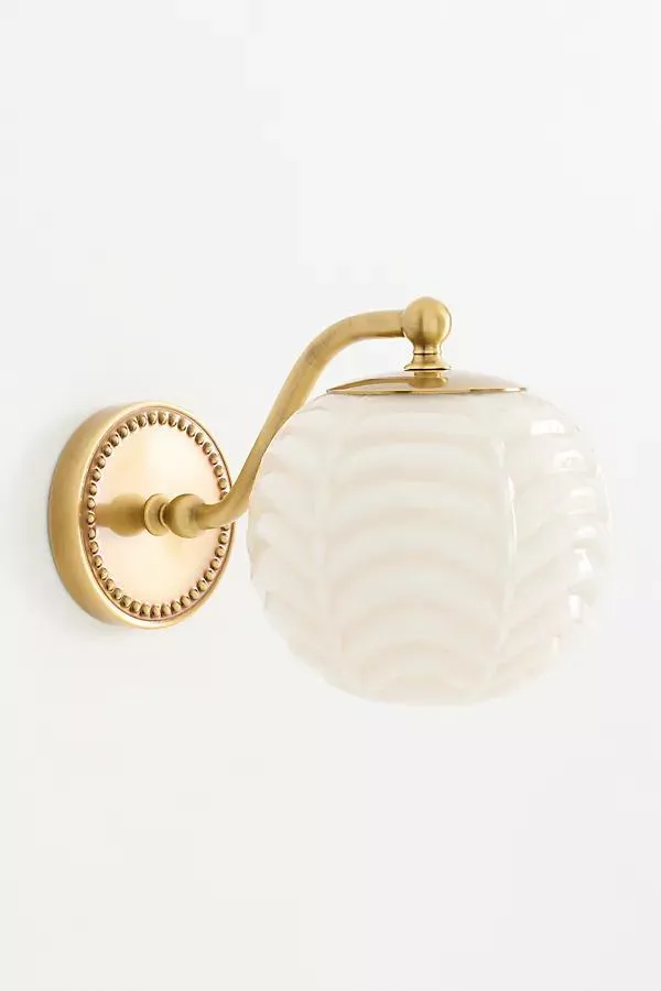 Charlotte Milk Glass Sconce