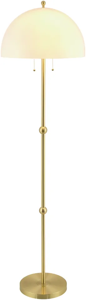 Starlux  Plated 65"H x 18"W x 18"D Accent Floor Lamp