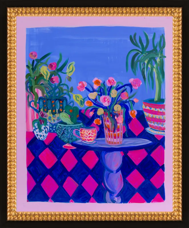 Pots and Plants painting by Davina Shefet for Artfully Walls