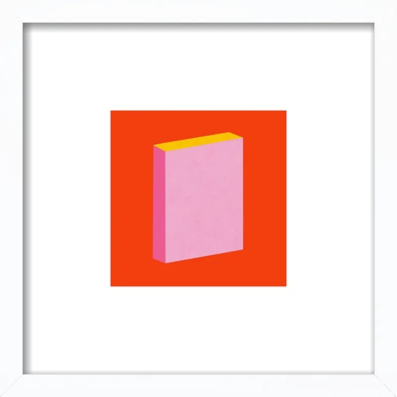 Color Books 3, Scarlet, Pink & Gold by Jessica Poundstone for Artfully Walls