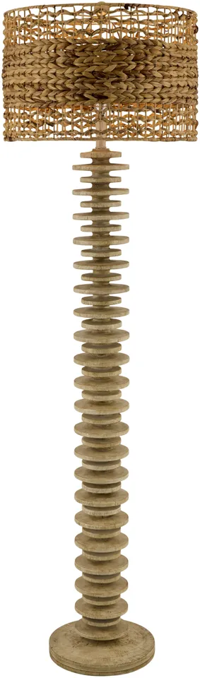 Ukwi  Painted 65"H x 18"W x 18"D Accent Floor Lamp