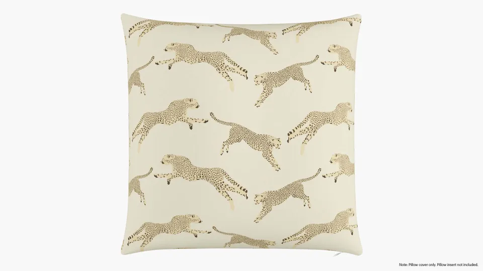 Throw Pillow Cover 26", Desert Cheetah, 26" x 26"
