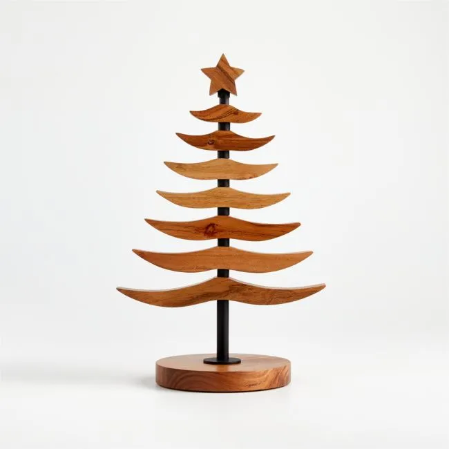 Warm Acacia Tannenbaum Christmas Ornament Tree 17"