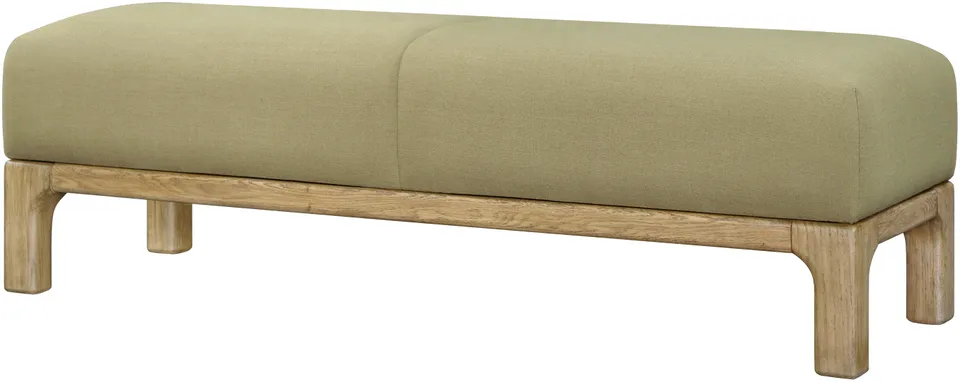 Bradly Polyester 19"H x 61"W x 21"D Bench