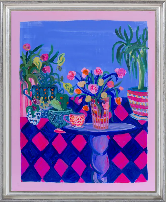 Pots and Plants painting by Davina Shefet for Artfully Walls
