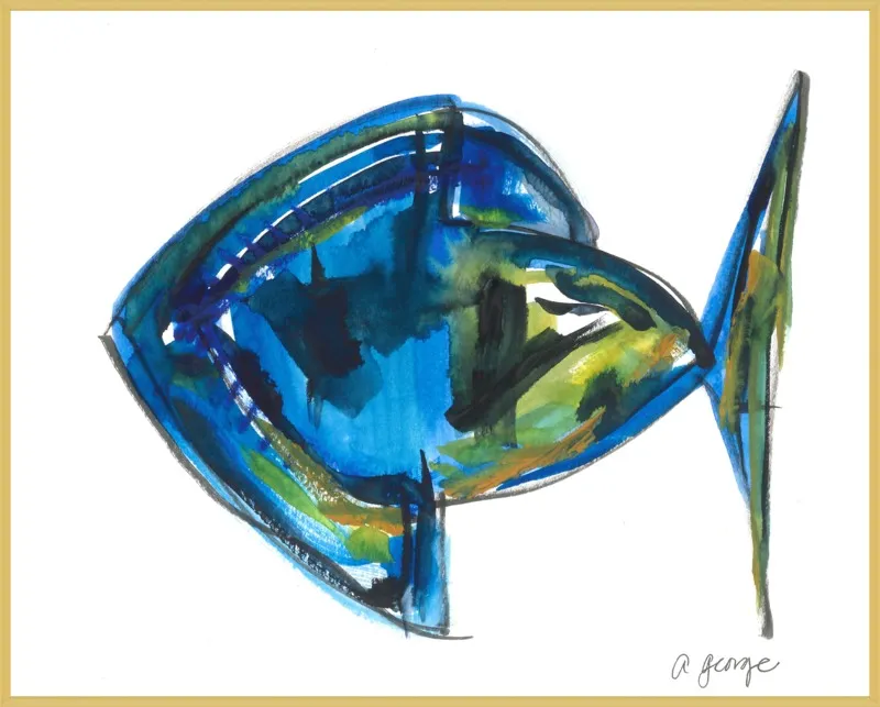 Asbtract Fish by Anthony George for Artfully Walls