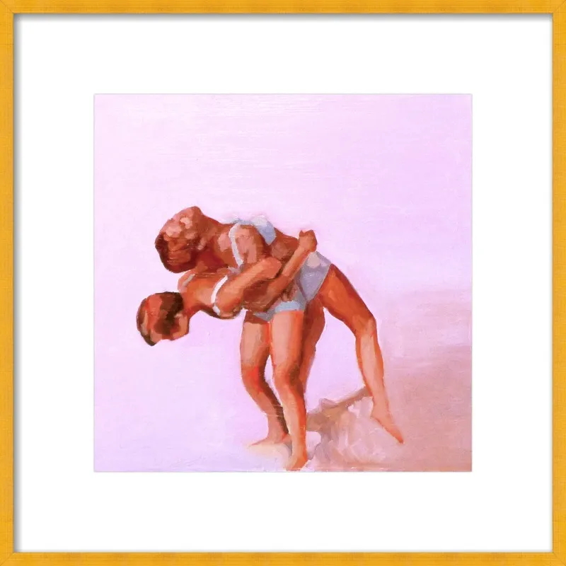 wrestling by Mary Sinner for Artfully Walls
