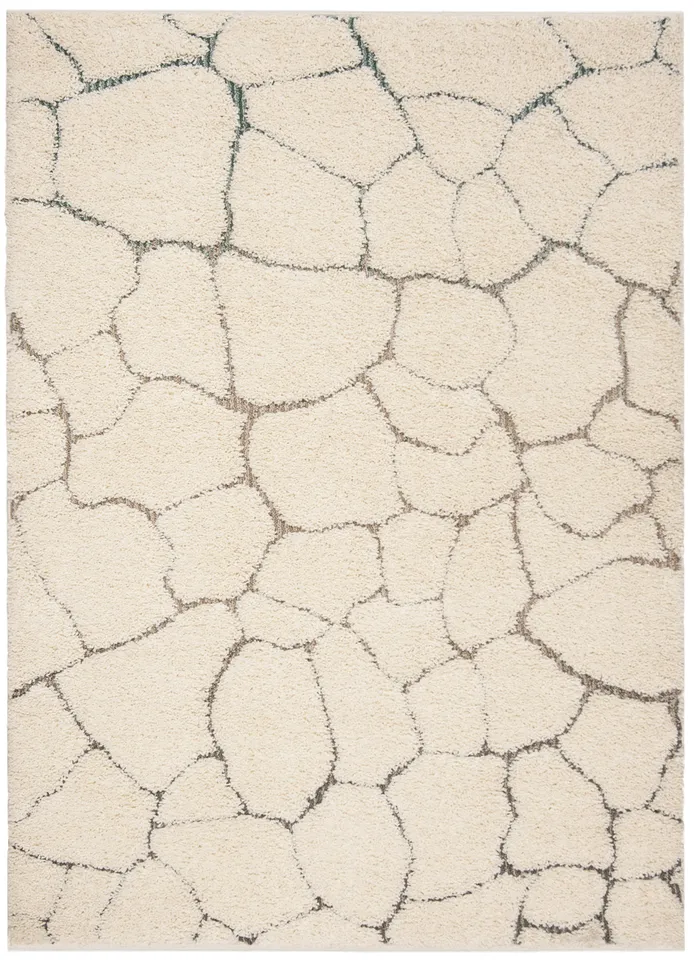 Arlo Home Woven Area Rug, SGG169A, Cream/Multi,  4' X 6'
