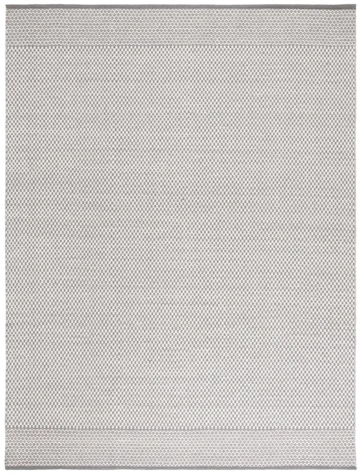 Safavieh Couture Vermont Collection Flat Weave Area Rug, Grey / Ivory, 8' x 10'