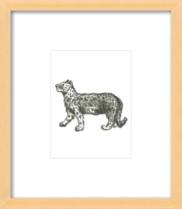 Snow Leopard by Ashley D Begley for Artfully Walls
