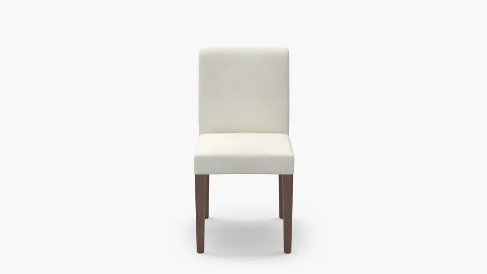 Signature Dining Chair, Sheepskin, Walnut Square Tapered Leg