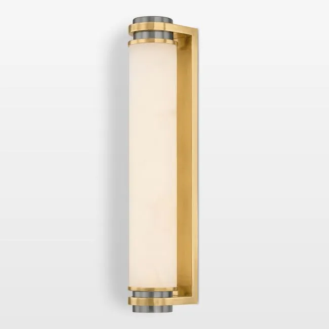Almeria Small Brass Wall Sconce 17"