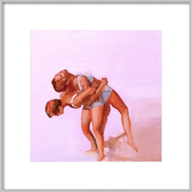 wrestling by Mary Sinner for Artfully Walls