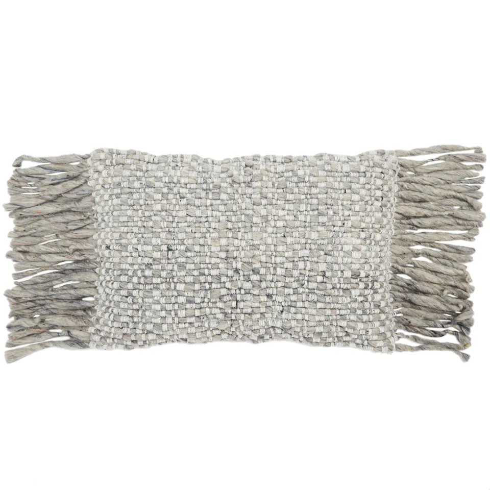 Design (US) Light Gray Ivory 16"X24" Pillow