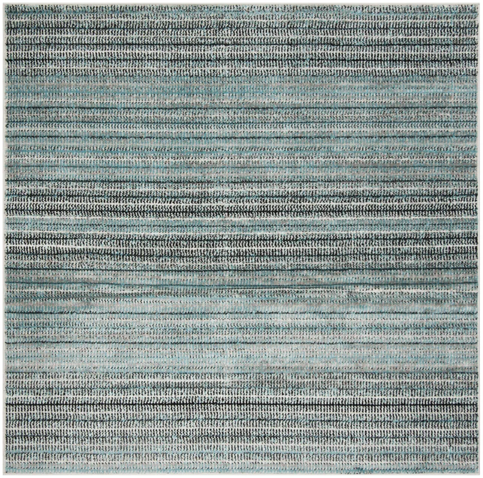 Arlo Home Woven Area Rug, SKY196C, Blue/Grey,  6' 7" X 6' 7" Square