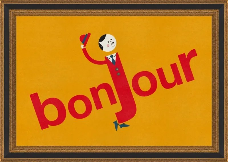 Bonjour by Blanca Gómez for Artfully Walls