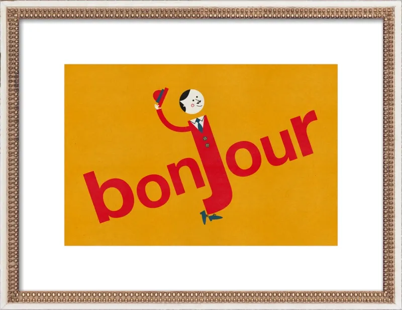 Bonjour by Blanca Gómez for Artfully Walls