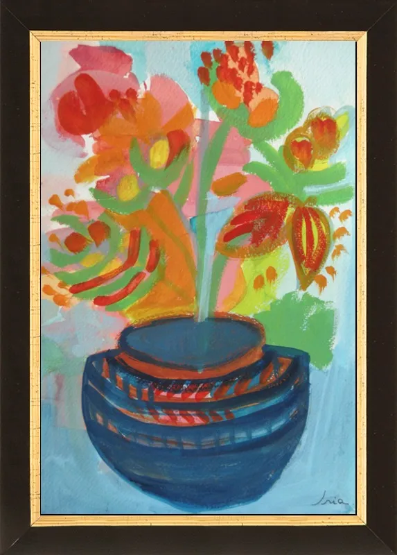 Red Flowers by Iria Fernandez Alvarez for Artfully Walls
