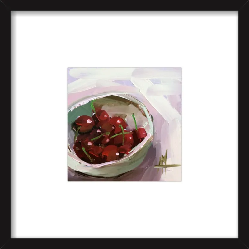 bowl of cherries no. 7 by Angela Moulton for Artfully Walls