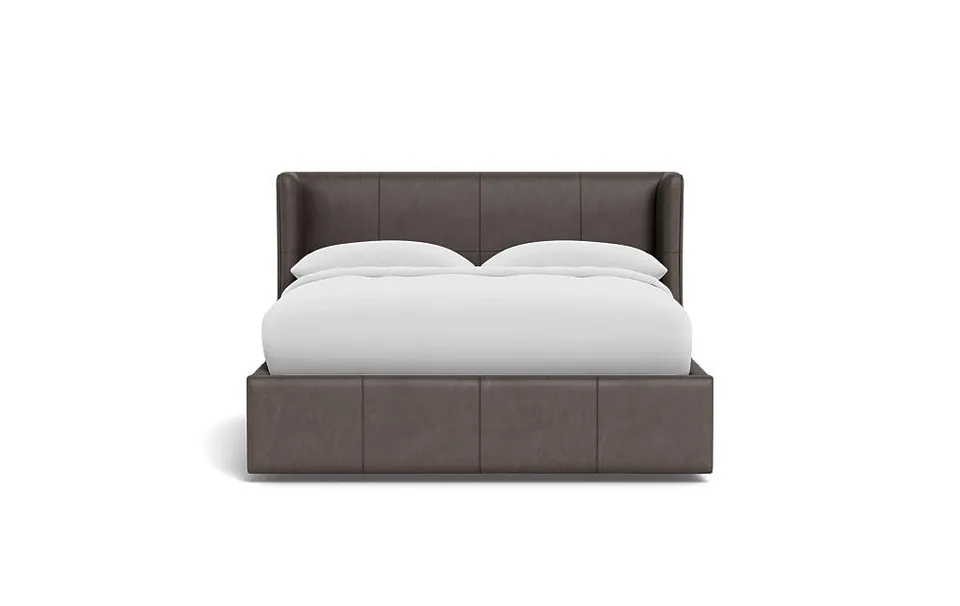 Graham Leather Upholstered Bed with Storage Option