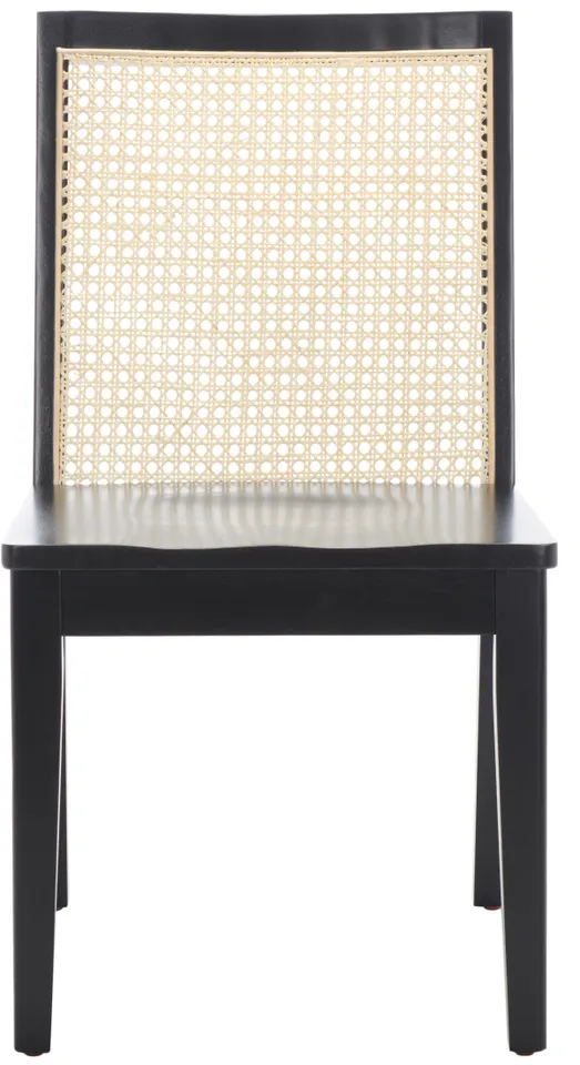 Levy Dining Chair, Set Of 2 - Black / Natural