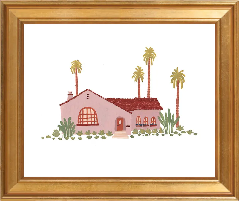 Pink Bungalow by Taylor Ann for Artfully Walls