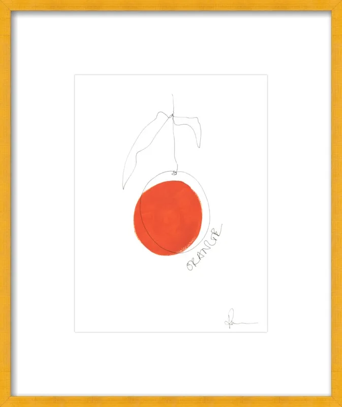 Orange by Polly Mann for Artfully Walls