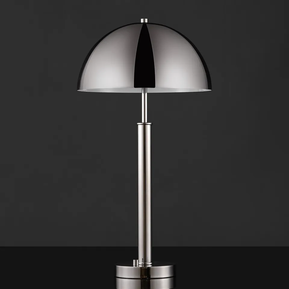 Safavieh Couture Harvey Metal Dome Table Lamp - Nickle