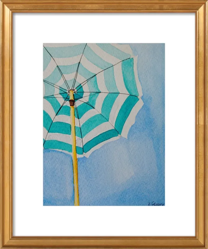 Stripes (Beach Umbrella Series) by Jen Scully  for Artfully Walls