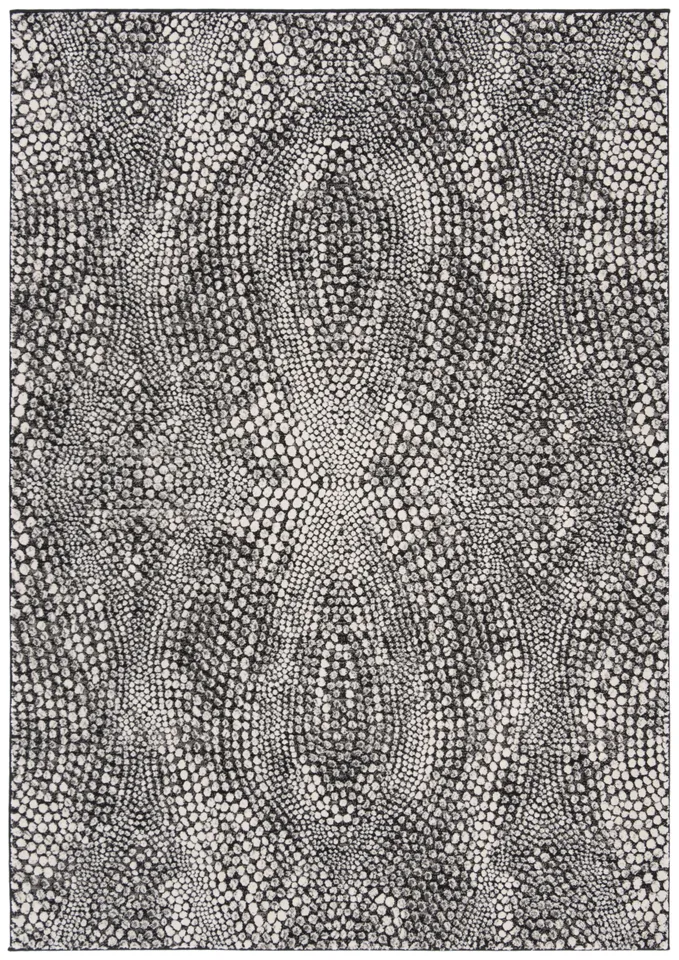 Arlo Home Woven Area Rug, LUR185Z, Black/Light Grey,  9' X 12'