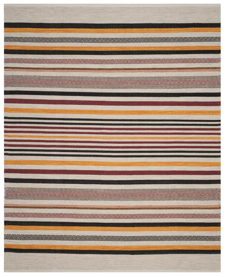 Arlo Home Hand Woven Area Rug, MTK211A, Red/Multi,  8' X 10'