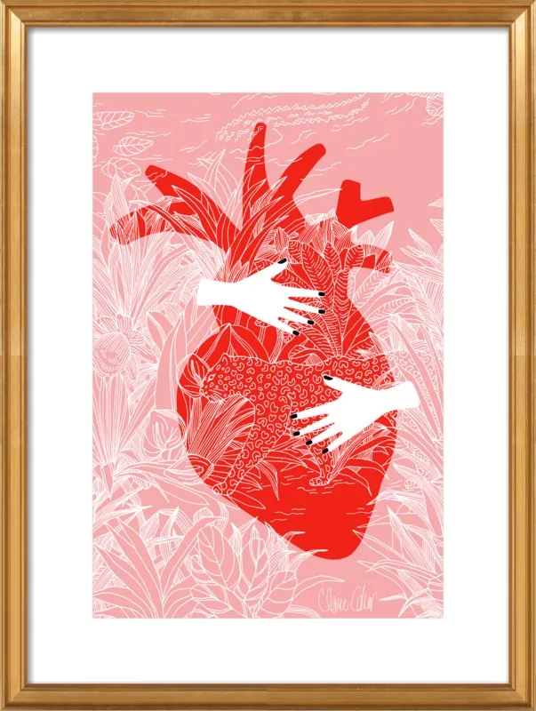 REFUGE ROSE by Claire Colin for Artfully Walls