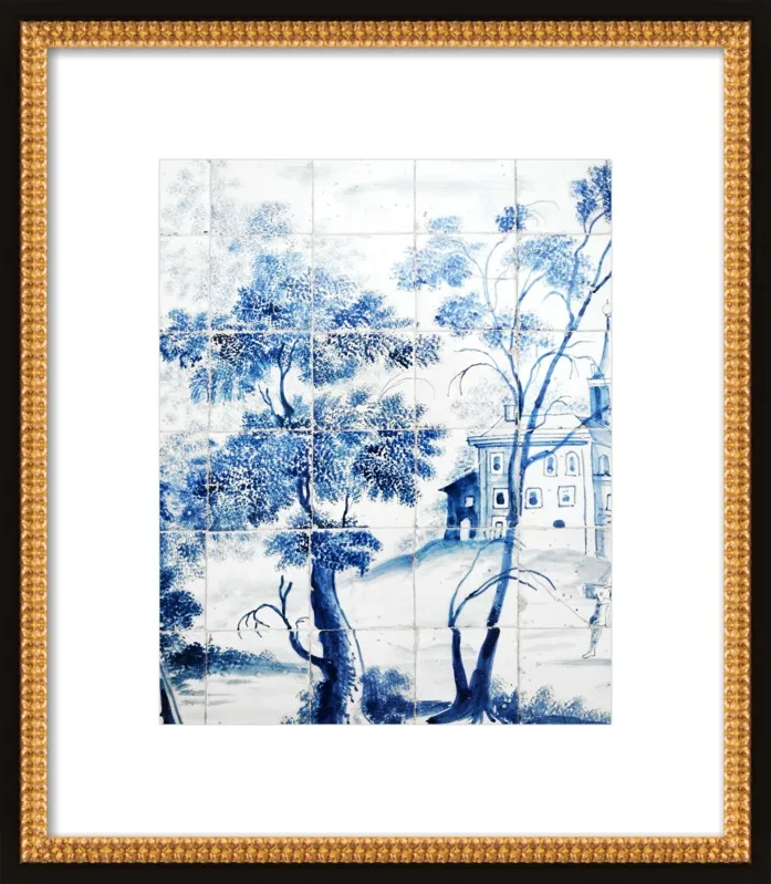 Lisbon Blue Tiles Two by Lupen Grainne for Artfully Walls