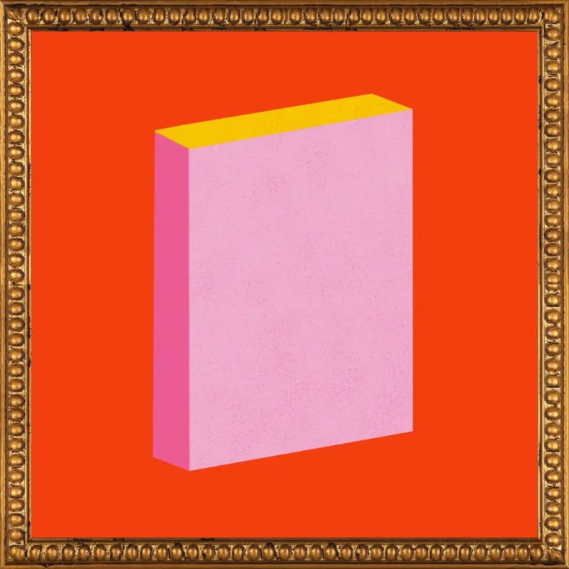 Color Books 3, Scarlet, Pink & Gold by Jessica Poundstone for Artfully Walls