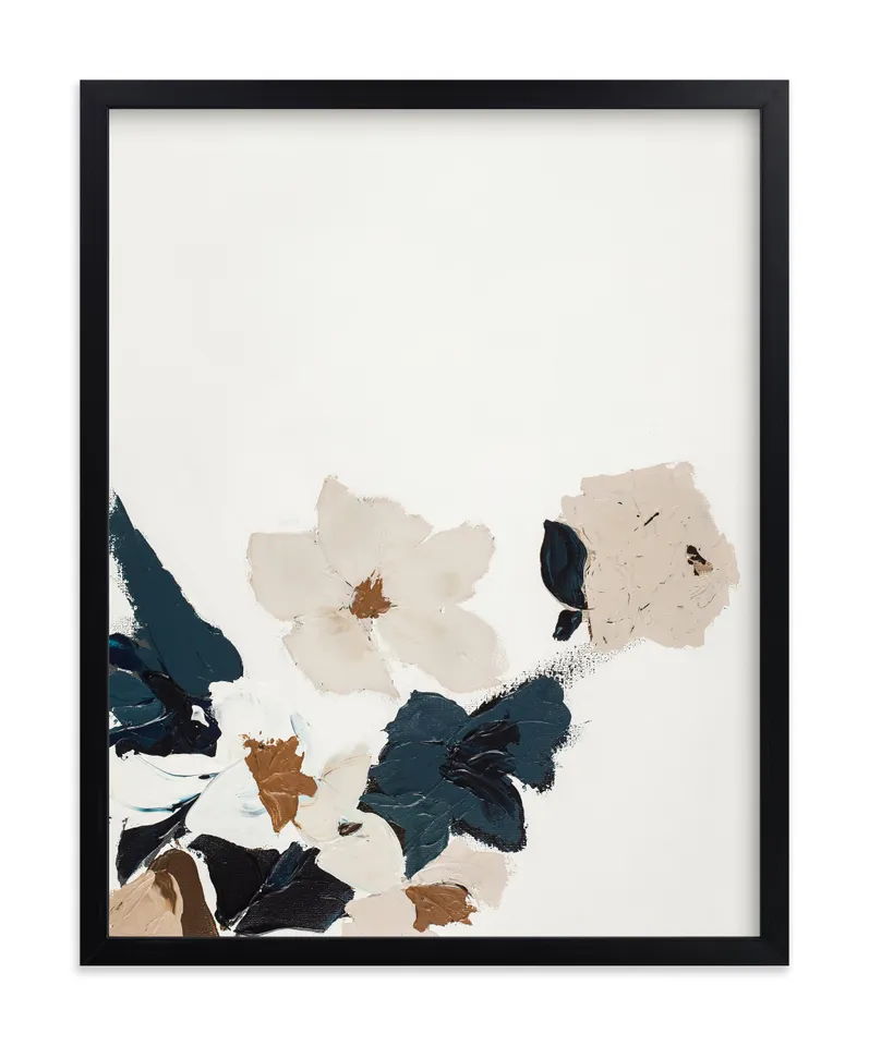 Abstract Botanical Floral Diptych I Limited Edition Fine Art Print