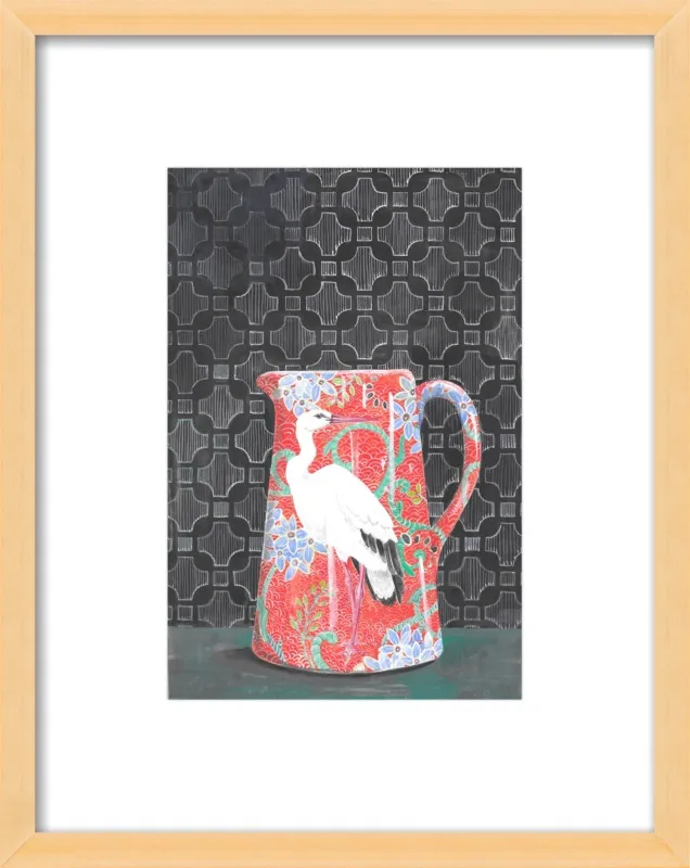 Red Vase by Miri Eshet for Artfully Walls