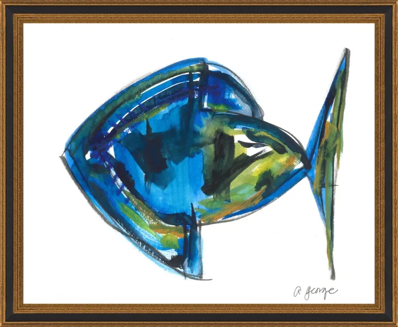 Asbtract Fish by Anthony George for Artfully Walls