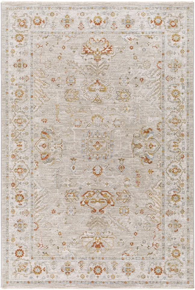 Avant Garde Beige Indoor 6'7" x 6'7" Machine Woven Rug