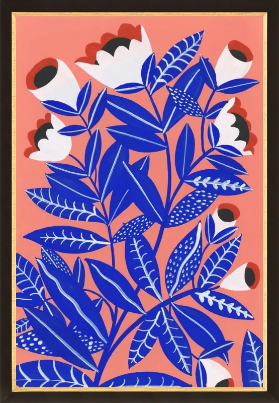 Blue Plant by Agathe Singer for Artfully Walls