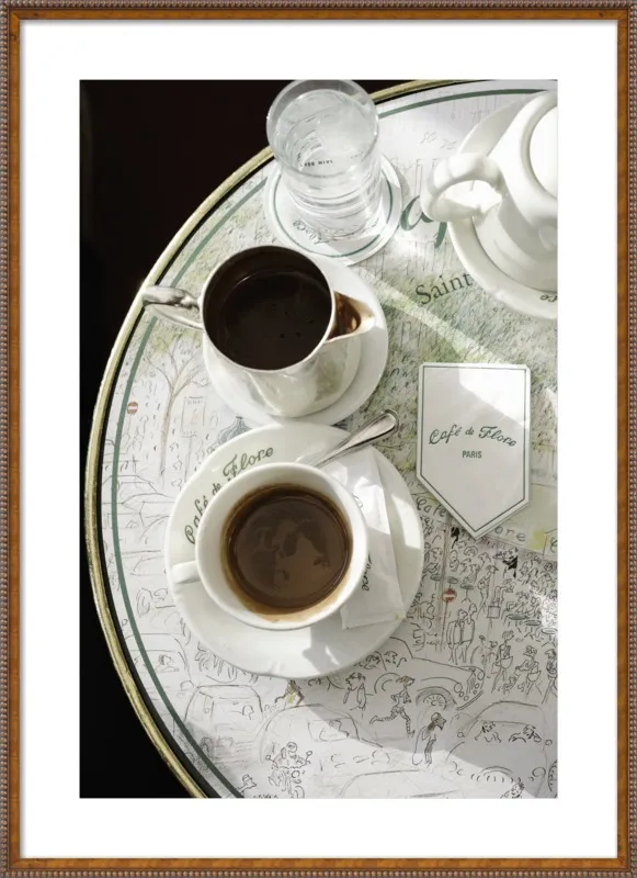 Chocolat chaud au Café de Flore by Lauren & Annael Tolila for Artfully Walls