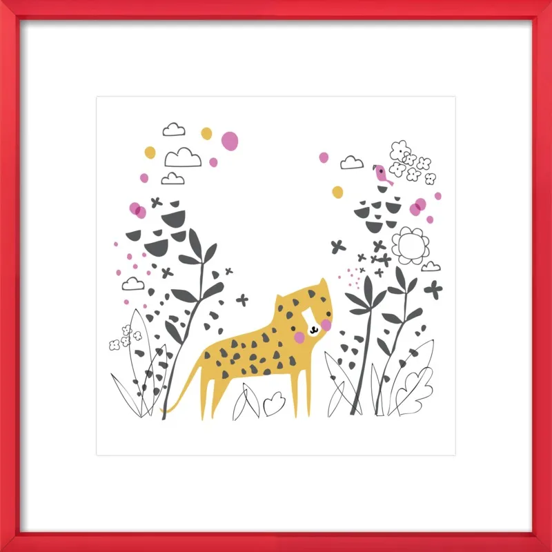 Little jungle leopard by Lizzie Mackay for Artfully Walls