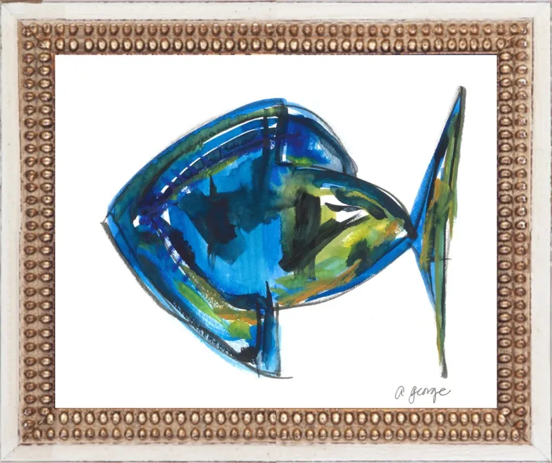 Asbtract Fish by Anthony George for Artfully Walls