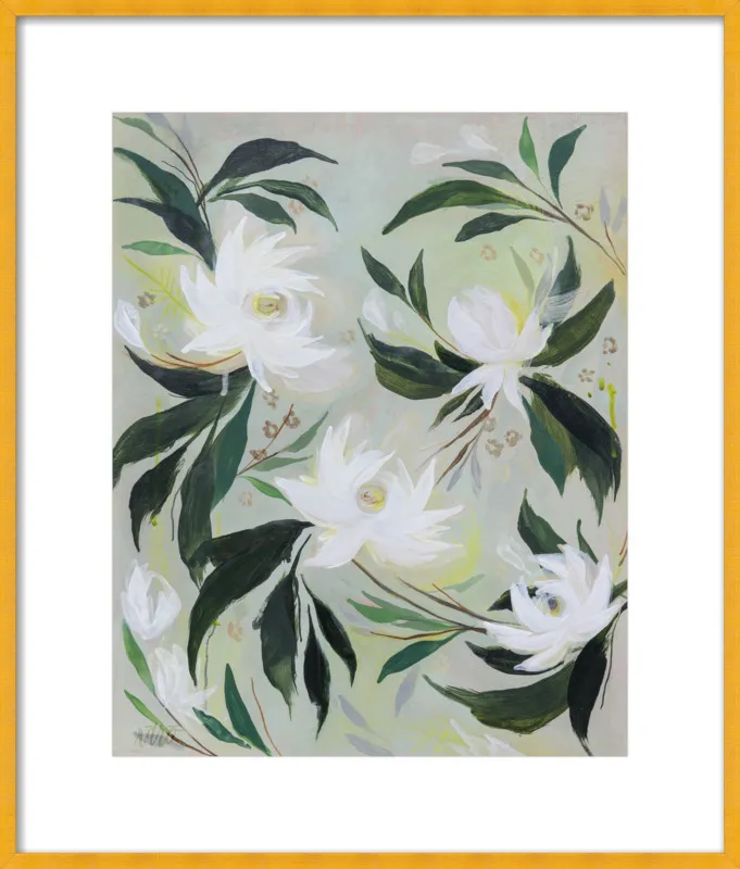 White Gardenia by Rachel Roe for Artfully Walls