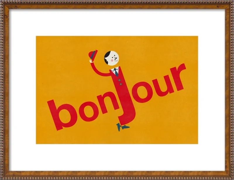 Bonjour by Blanca Gómez for Artfully Walls