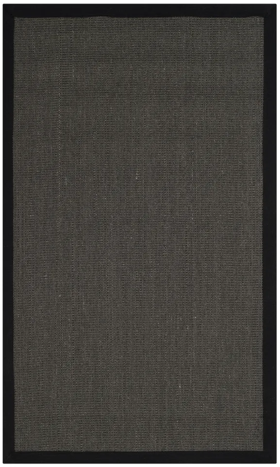 Arlo Home Woven Area Rug, NF131D, Anthracite/Black,  4' X 6'
